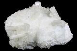 Stilbite and Apophyllite Crystals on Mordenite - India #168737-1